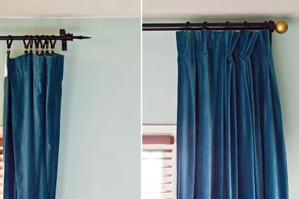 Before and After Curtain Bracket Fixing