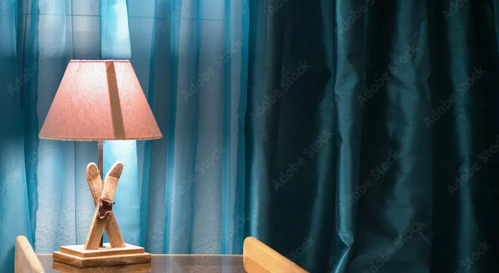 Cozy Bedroom Room side table Illuminated by LED Lighting